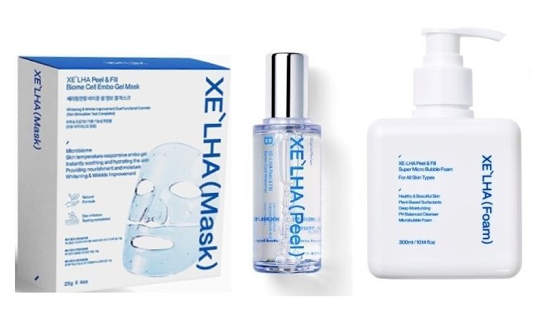 XE'LHA Mask, Peel and Foam trio pack